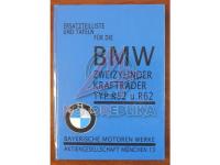 BMW R52, R62, Каталог деталей, 1929 г. немецкий язык