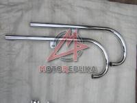Выхлопные патрубки "колени" К-750 хром