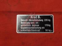 Шильдик "Krad B"